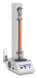 TVO 500N500S Druk- en testbank max 500 N Druk- en testbank max 500 N
Premium test stand in table-top version
– with precise step motor

Features
· Motorised test stand for tension/compression
force testing
· Step motor for greatest ease of use
- for constant speed from the smallest to the
maximum load
- allows testing at minimum speed and full load
- for higher positioning accuracy. Precise
starting and stopping, without overrun,
even at high speeds
- precise adjustment of the process speed
using the information shown on the display
· Automatic or manual process mode
· Premium operating panel
- Digital speed display
- Digital repeat function
- Control of the test stand using
PC software SAUTER AFH
· Table-top version for easy operation
· Robust construction
· Fixation of SAUTER force measuring
devices up to 2 kN possible
· The large diagram shows the TVO 1000N500S
test stand with: SAUTER FH force measuring
device, length measuring device SAUTER LD
as well as mounts for the force measuring
device and test objects (not supplied with
the product)
Technical data
· Speed accuracy: 0,5 % of [Max]
· Positioning accuracy when shutting down:
± 0,05 mm
Accessories
· Linear potentiometer for length measurement,
measuring range: 300 mm or 700 mm (for
TVO 1000/2000), readout: 0.01 mm, for
details see page 46, SAUTER LD
· Mounting the length measuring device onto
a SAUTER test stand at the factory,
SAUTER LD-A06
· Data transfer software with graphic display
of the measurement process,
Force-time SAUTER AFH FAST
Force-displacement, only in combination
with SAUTER LD, SAUTER AFH LD
· Holder for force gauges with external
measuring cell on test stands, for comfortable
reading of the measured value,
SAUTER TVO-A01 TVO 500N500S